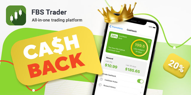 Novo programa de Cashback no FBS Trader. Hora de lucrar mais